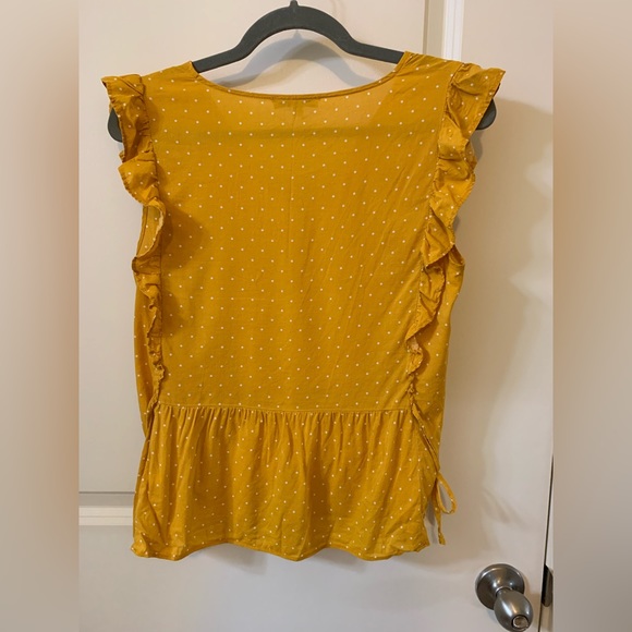 Madewell Mustard Blouse - Picture 3 of 3